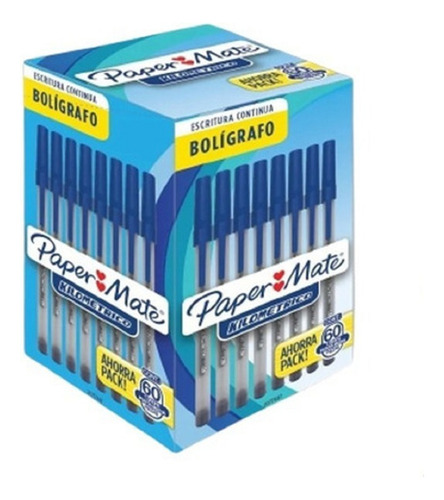 Pack 60x Lápiz Pasta Kilométrico 1mm