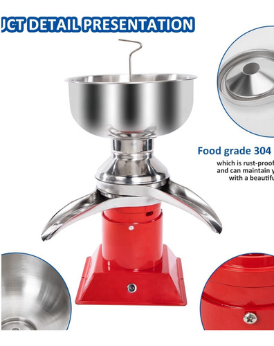 Separador Centrífugo De Crema De Leche Y Queso 30w, 50 L/h