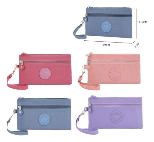 Monedero Portátil Para Mujer, Monedero Con Cremallera