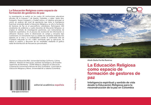 Libro La Educación Religiosa Como Espacio Formación Ge