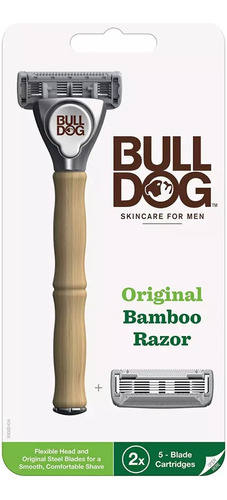 Bulldog Máquina Afeitar Original Bamboo + 2 Repuestos