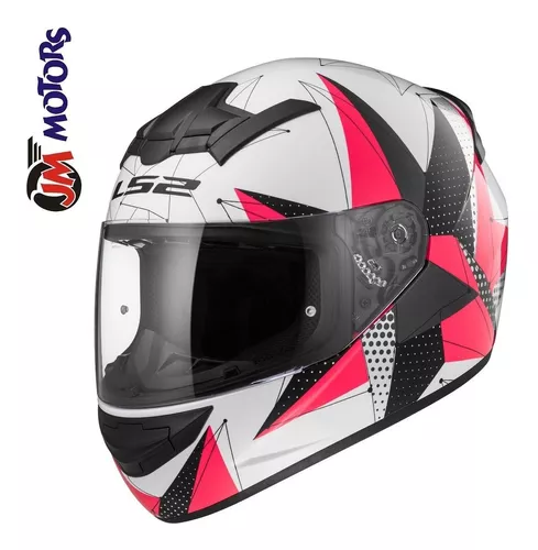 Jm Casco Mujer Ff 352 Rookie Brilliant White Pink Rosa