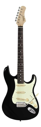 Guitarra elétrica Tagima Classic Series T-635 Classic de  amieiro black with mint green shell com diapasão de madeira técnica