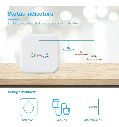 G2 Gate Way Smart Door Lock Wifi Gateway, Emparejado Con Cer