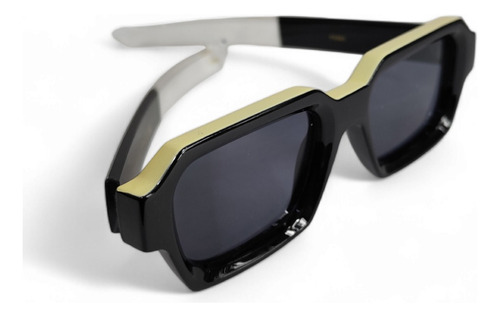 Lentes De Sol Textura Mármol Estilo Creativo Negro Negro Negro