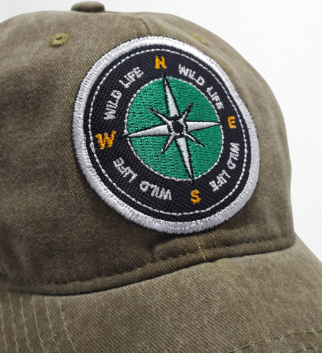 Imagen 5 de 5 de Gorra Vintage Parche Brújula Compass Bordado Premium Ear