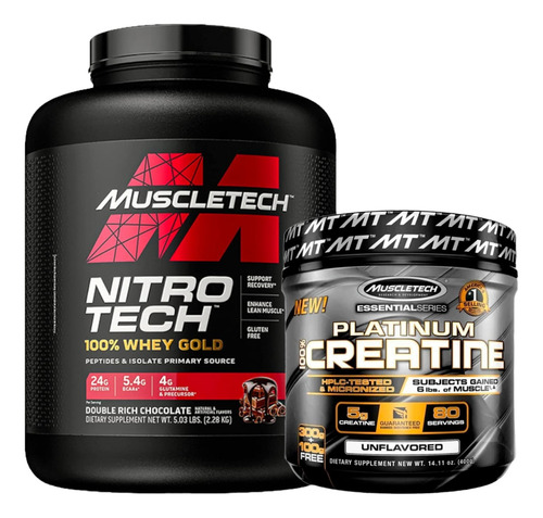 Nitro Tech Whey Gold 69sv Chocolate + Creatina Platinum