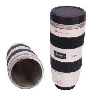 Taza Mug Tipo Lente Largo Fotográfico Con Bolsa Isc Isc