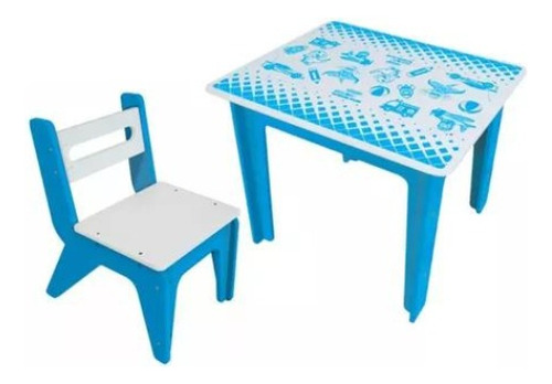 Kit Mesinha De Desenho Infantil Mesa Menina + 1 Cadeira 