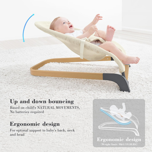 Asiento Inflable Portátil Para Bebés Con Vibraciones Natural