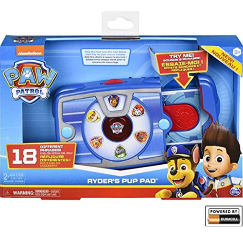 Paw Patrol, Teclado Interactivo Para Cachorros De Ryder Con 