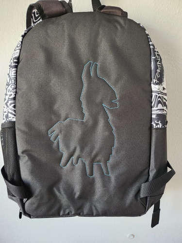Mochila Escolar Fortnite Fortnite Color Blanco Y Negro Diseño Estampado