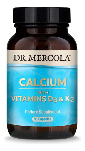 Calcio Con Vitaminas D3 Y K2  90 Capsulas Dr Mercola