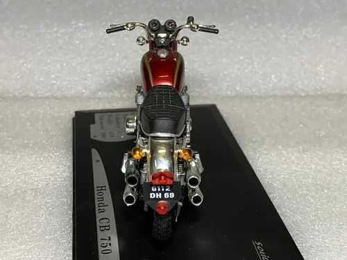 Miniatura Moto Honda Cb750 Four Café Racer Solido 1:18 11cm