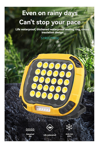 Linterna Portátil Con Foco Led, Linterna De Luz Fuerte