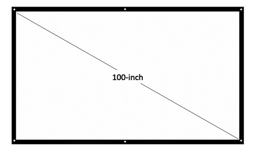 100-pulgadas 16:9 Pantalla Del Proyector Portátil Hd Pantall