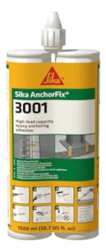 Sika Anchorfix 3001 Adhesivo X 300 Ml Anclaje Alto Desempeño