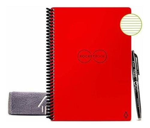 Cuaderno Ecologico Con 1 Pluma Tamaño Ejecutivo Rojo Atomic