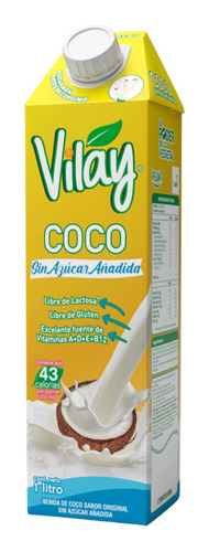 Bebida Vegetal De Coco Vilay 1lt Leche