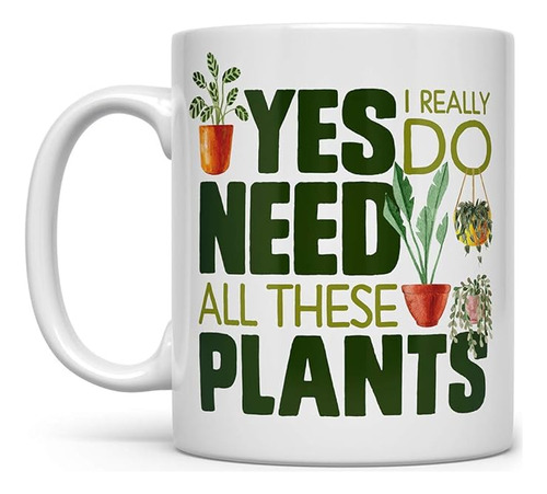 Plant Lover Coffee Mug Houseplant Tea Cup Gardner Landscape