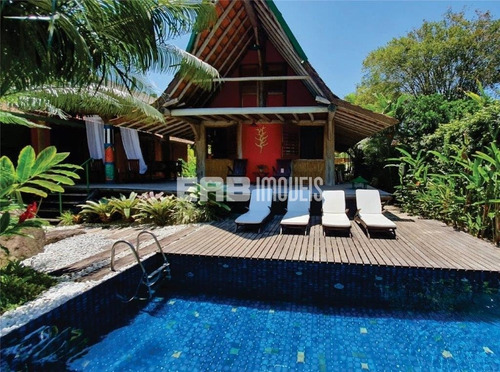 Imagem 4 de 30 de Charmosa Casa De Praia, Com Piscina, 4 Suítes Com Ar, A Apenas 90m Das Areias De Itamambuca - Rv13 - 32982502