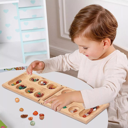 Africa Montessori Juego Mesa Qipai Juegos For De Mancala