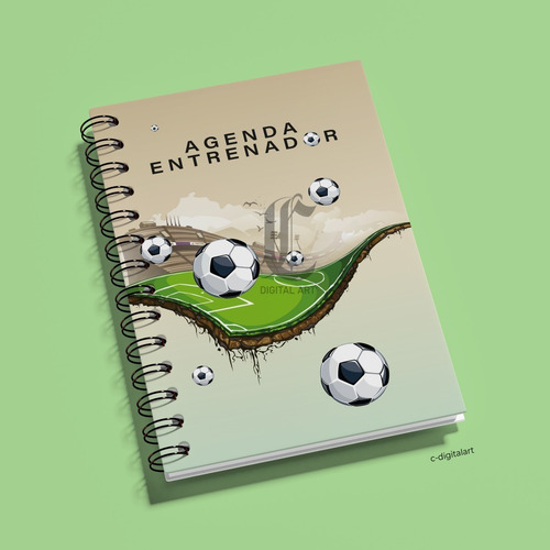 Imagen 1 de 4 de Agenda Entrenador Fútbol Digital Imprimible