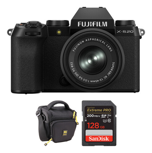 Cámara Sin Espejo Fujifilm X-s20 Con Lente 15-45mm Y Kit Ac