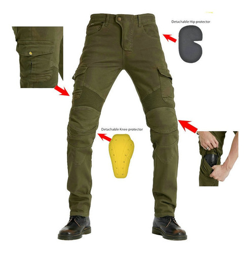 Protecciones Moto Jeans, Moto Pantalones, 5 Modelos