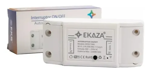 Interruptor Wifi Inteligente Ekaza EKNH-T106 Automação Alexa Goog...