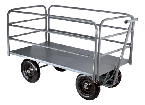 Carro Plataforma Metálico | Até 800 Kg | 150 Cm | Com 4 Abas