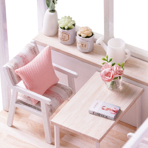 Kit De Casa De Muñecas Tipo Loft En Miniatura Para Bricolaje