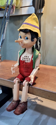 Brinquedo Boneco Pinochio Atma À Pilha Antigo 1973 Japonês (Usado)