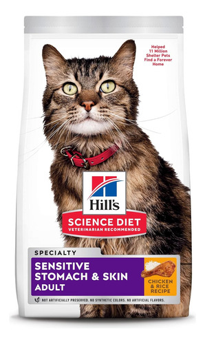 Hill's Sensitive Stomach & Skin Gato Adulto 3.2 Kg