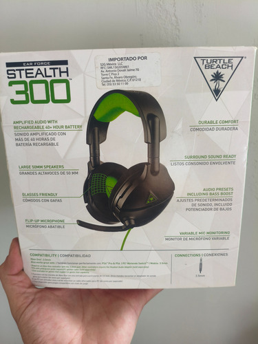 Audífonos Turtle Beach Stealth 300 Xbox One Negro/verde Verde (Usado)