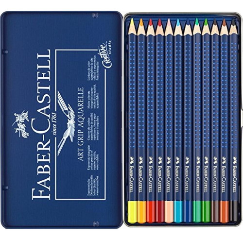 Fabercastell Art Grip Acuarela Lápices De Acuarela Lata De 1