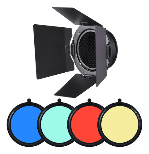 Barn Door Monolight Flash, 250 W, Soporte De Luz, 96 Mm, Md-