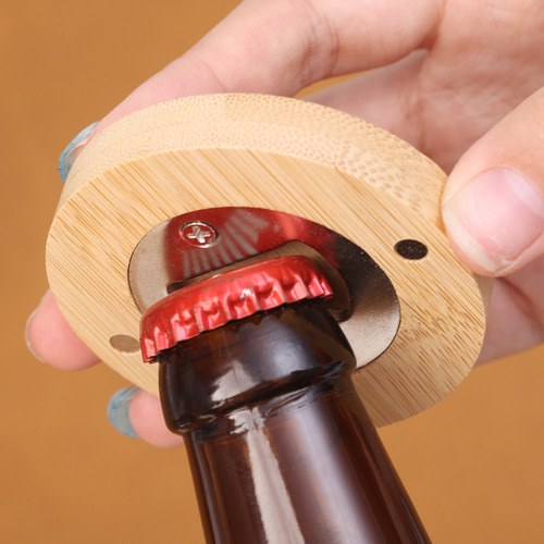 Abridor De Botellas De Bambú De 2 Piezas Para Bar O Utensili