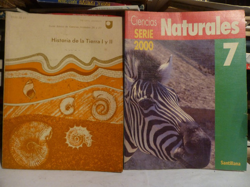 Lote X 2 Libros Escolares, Ciencias Naturales,ilustrados