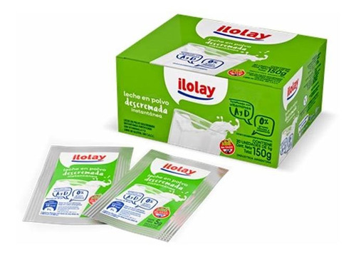 Pack X 3 Unid. Leche En Polvo  Desc 30 Un 5 Gr Ilolay