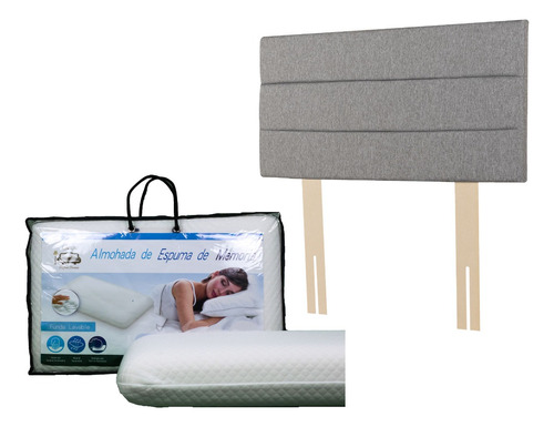 Respaldo 1.5 Plazas + Almohada Viscoelástica