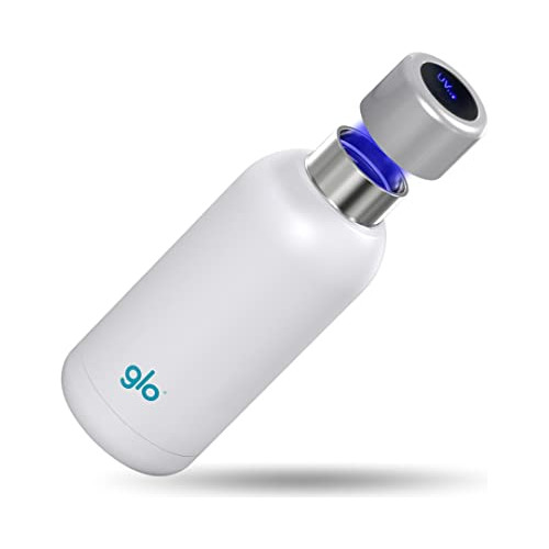 Glo - Agua Uv Smart Bottle  Elimina Bad Odor Y Taste Silenc