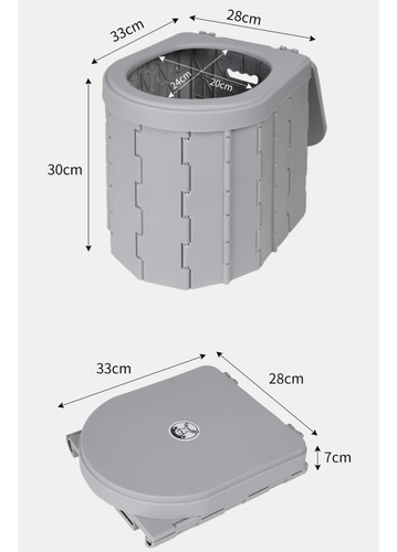 Inodoro Portátil Baño Plegable Para Camping