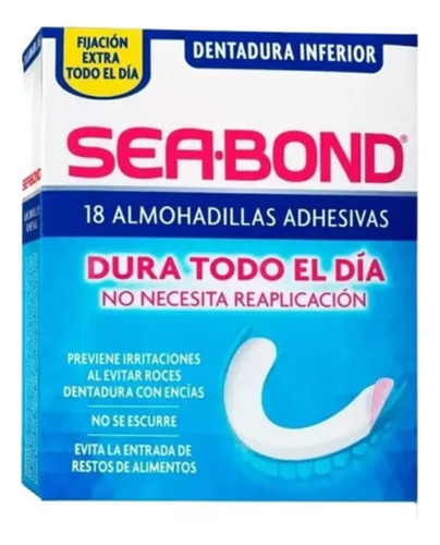 Sea-bond Almohadillas Adhesivas X18u Para Dentadura Inferior