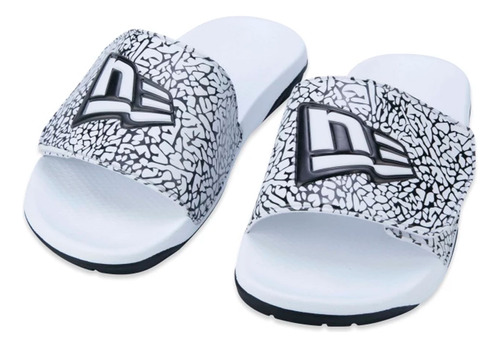 Chinelo Slide Velcro New Era Branco Sandalia Adulto Original