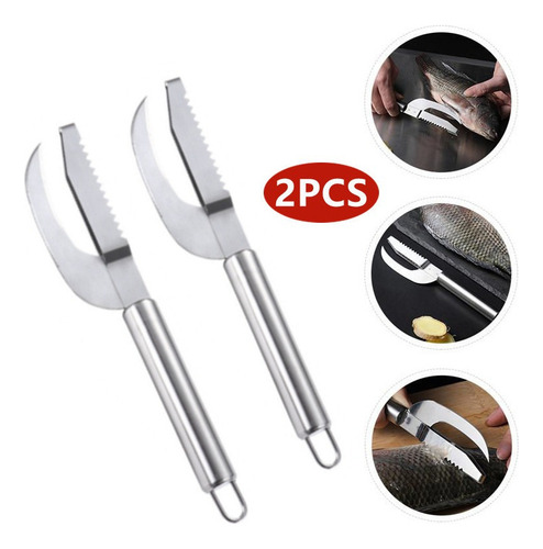 Herramienta De Cocina For Quitar Escamas De Pescado, 2 Piez