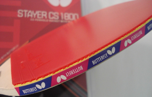 Imagen 5 de 8 de Paleta Ping Pong Butterfly Stayer Cs 1800 Lapicero Chino