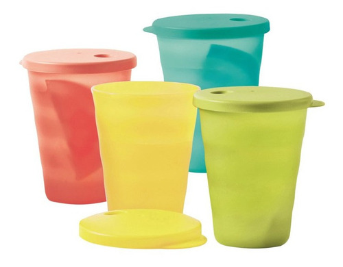 Vaso Murano Set X 4: 300 Ml Con Sello P Sorbete Tupperware®