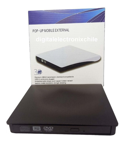 Grabador De Dvd-rw Y Cd Externo Usb 3.0 Todos Los Windows 