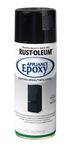 Aerosol Pintura X 340 Epoxi Negro Brillante Rust Oleum